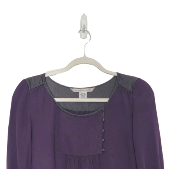 Diane Von Furstenberg 100% Silk Long Sleeve Blouse. - Picture 4 of 8